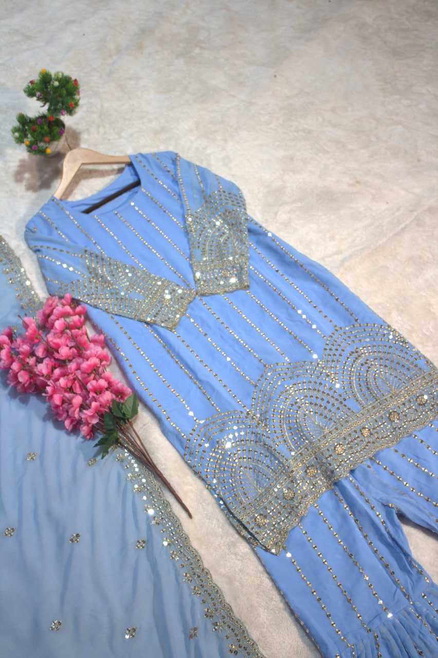 Ynf Georgette RIN228 314 Suits & Dresses Wedding Collections Festive Collections Wholesale Sharara Salwar Suits Designer Suits Wedding Outfits Manufacturer