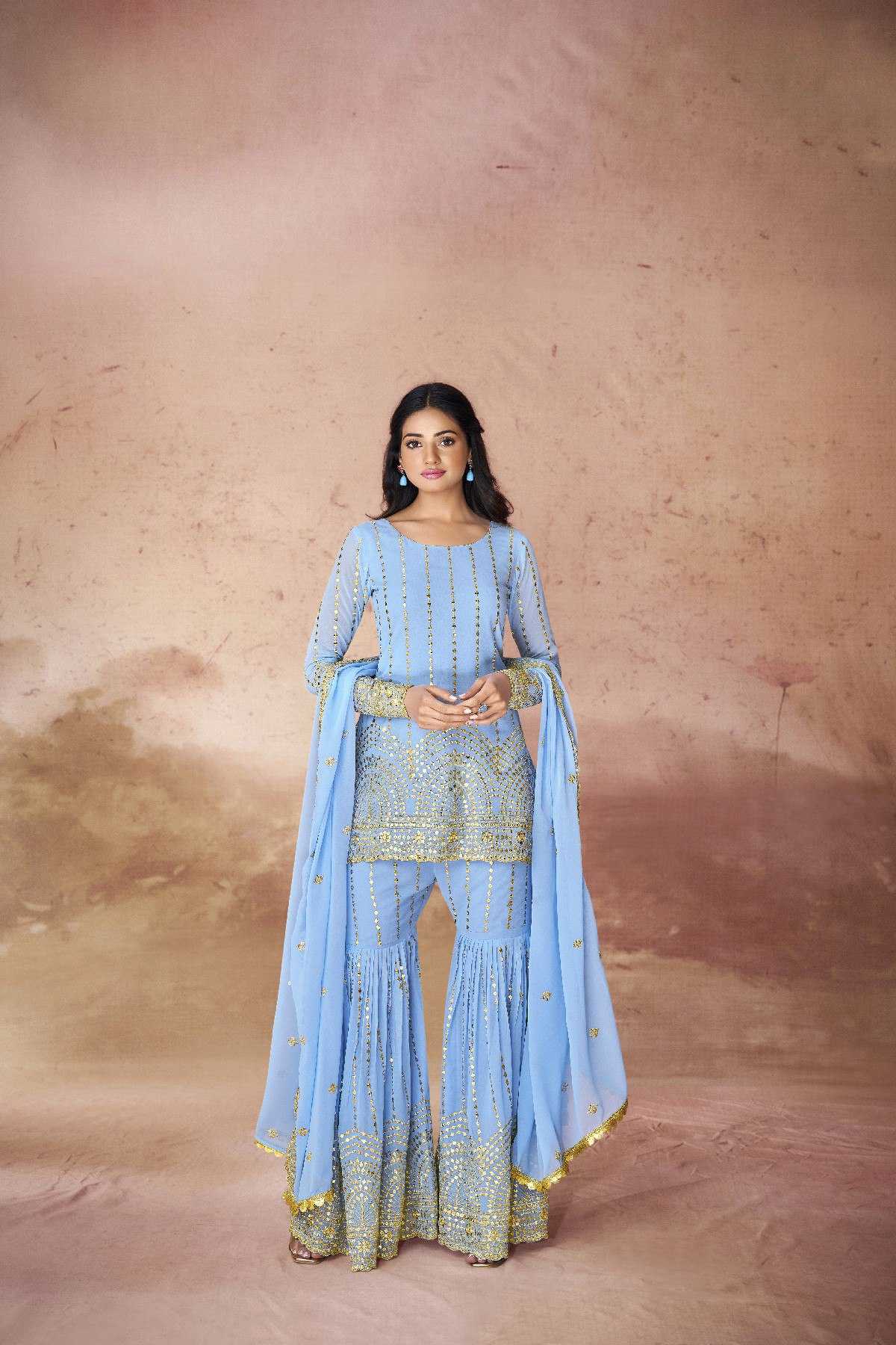 Ynf Georgette RIN228 314 Suits & Dresses Wholesale Ladies Suits Dresses Designer Suits Manufacturer