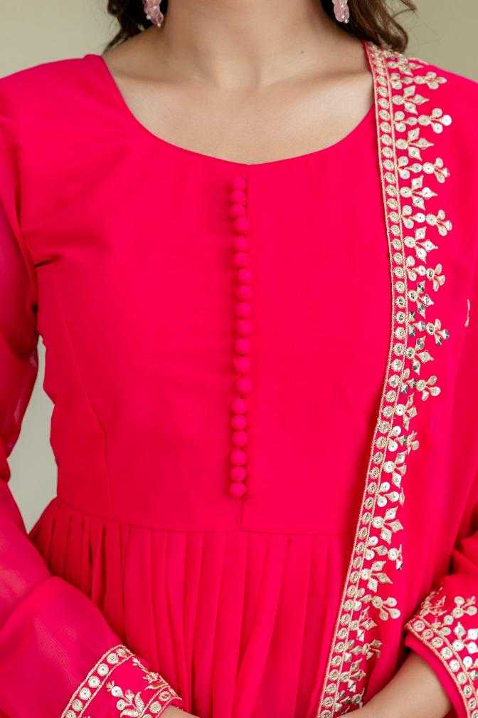Ynf Georgette RIN228 317 Gowns Wholesale Gown With Dupatta Sequin Gowns Manufacturer