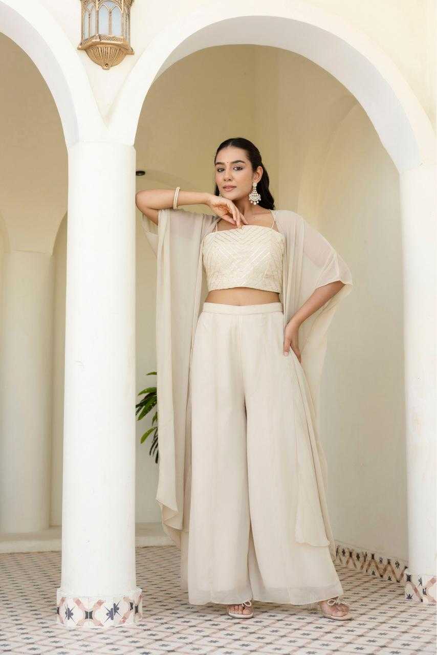Ynf Georgette RIN228 366 Western Wears Wholesale Bottom Wear Manufacturer