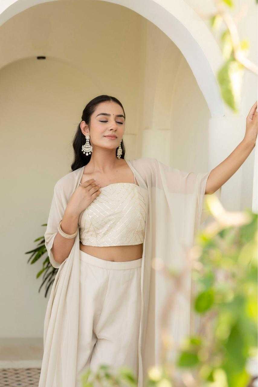Ynf Georgette RIN228 366 Western Wears Wholesale Bottom Wear Manufacturer
