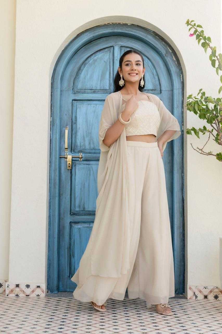 Ynf Georgette RIN228 366 Western Wears Wholesale Bottom Wear Manufacturer