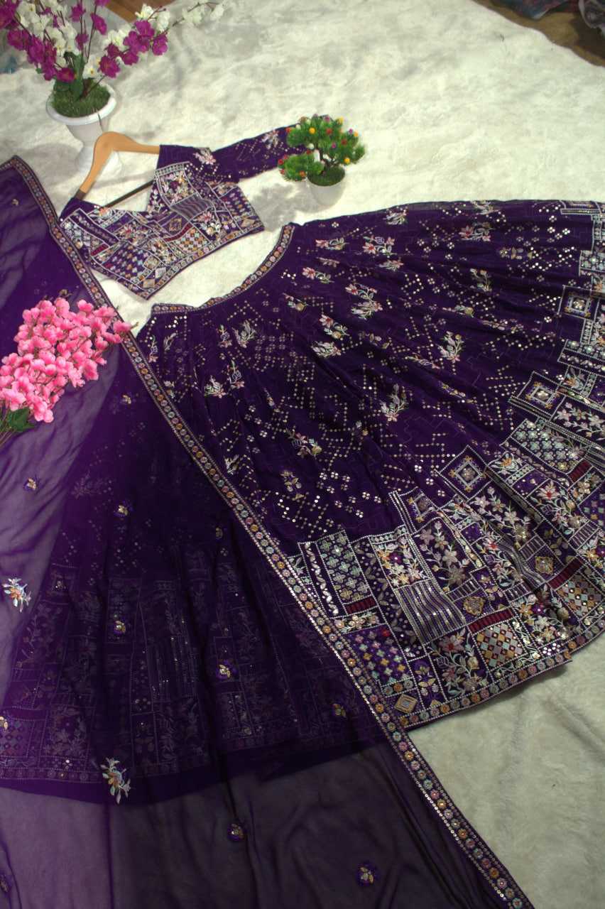 Ynf Georgette RIN228 375 Lehengas Wholesale Traditional Lehenga Embroidered Lehenga Georgette Lehenga Manufacturer