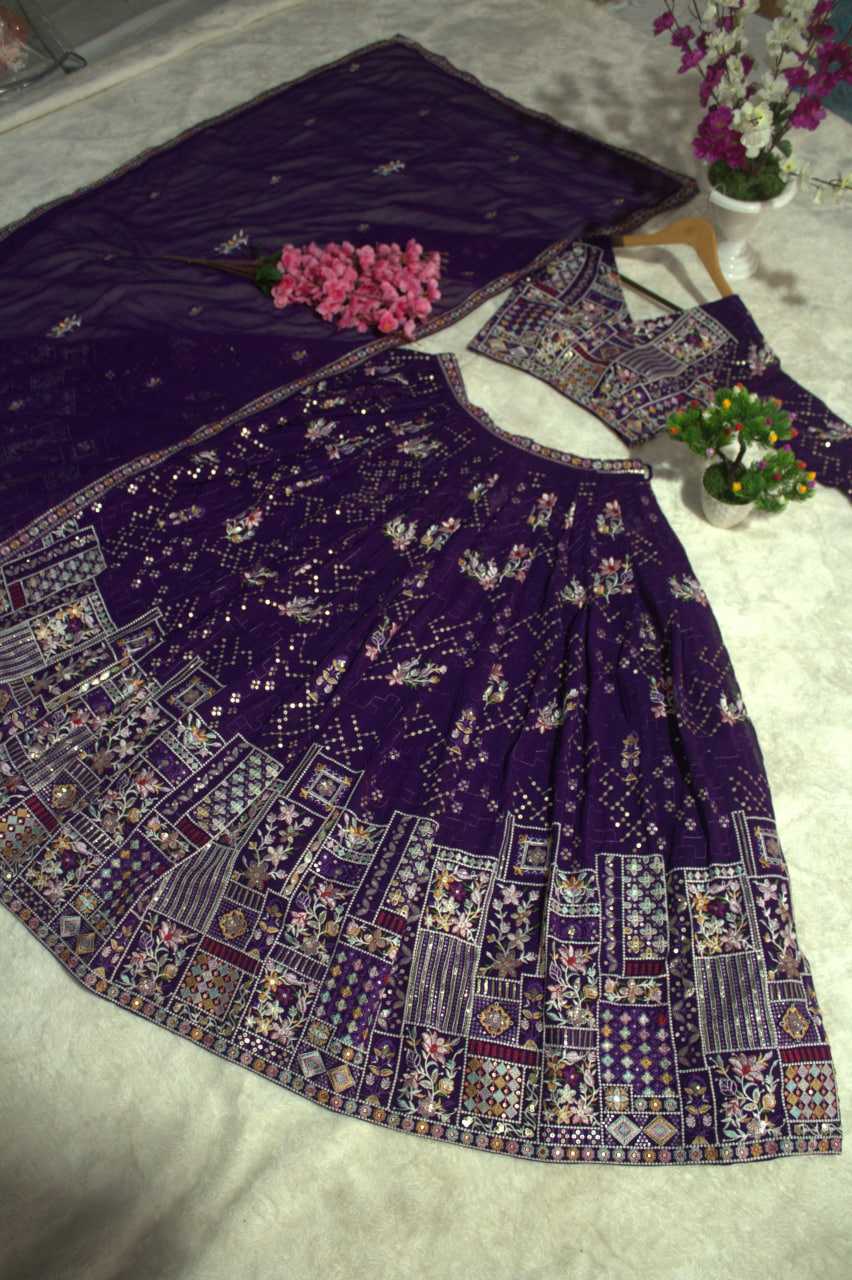 Ynf Georgette RIN228 375 Lehengas Wholesale Traditional Lehenga Embroidered Lehenga Georgette Lehenga Manufacturer