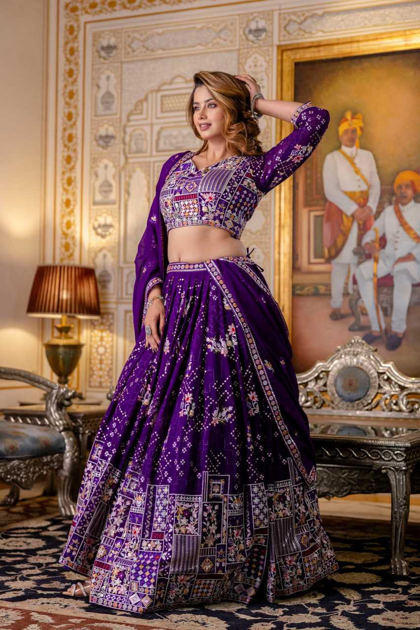 Ynf Georgette RIN228 375 Lehengas Wholesale Traditional Lehenga Embroidered Lehenga Georgette Lehenga Manufacturer