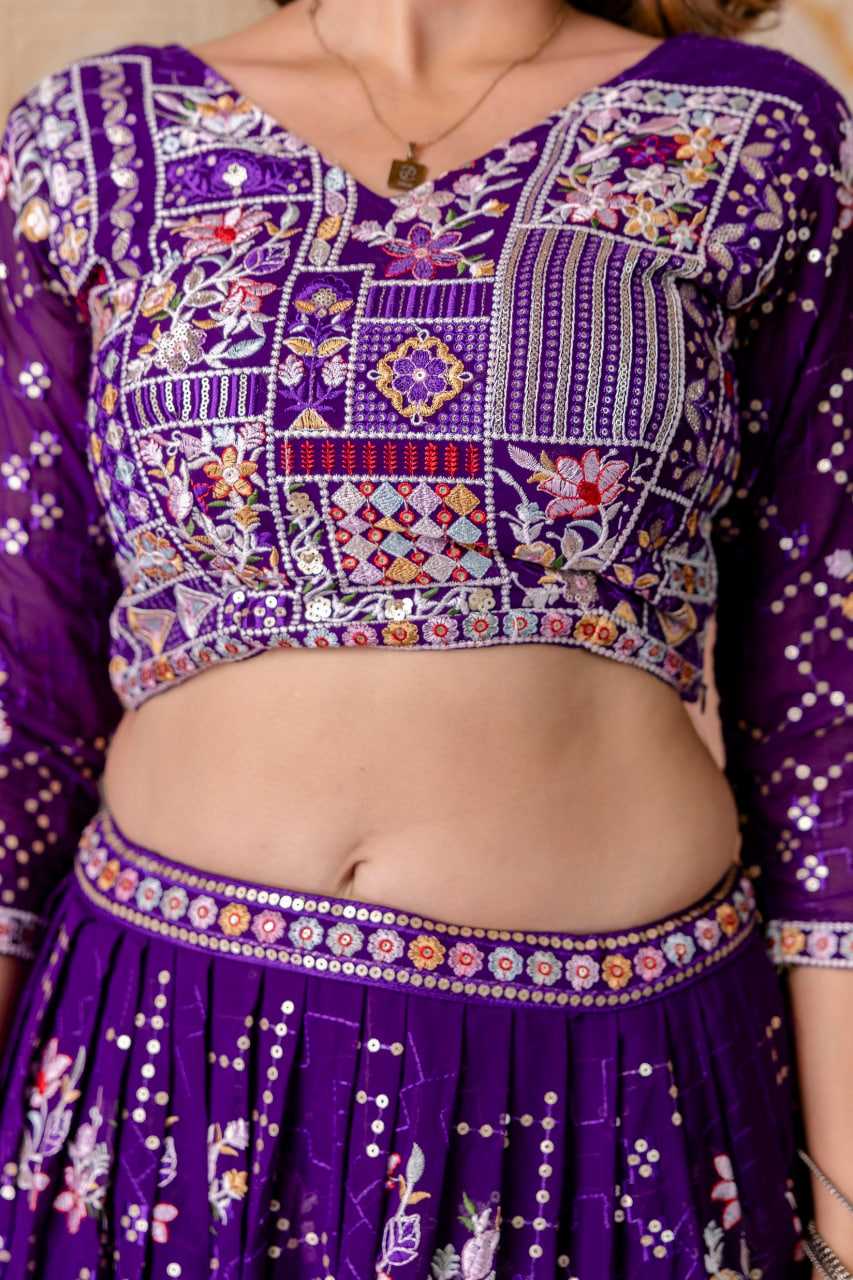 Ynf Georgette RIN228 375 Lehengas Wholesale Traditional Lehenga Embroidered Lehenga Georgette Lehenga Manufacturer