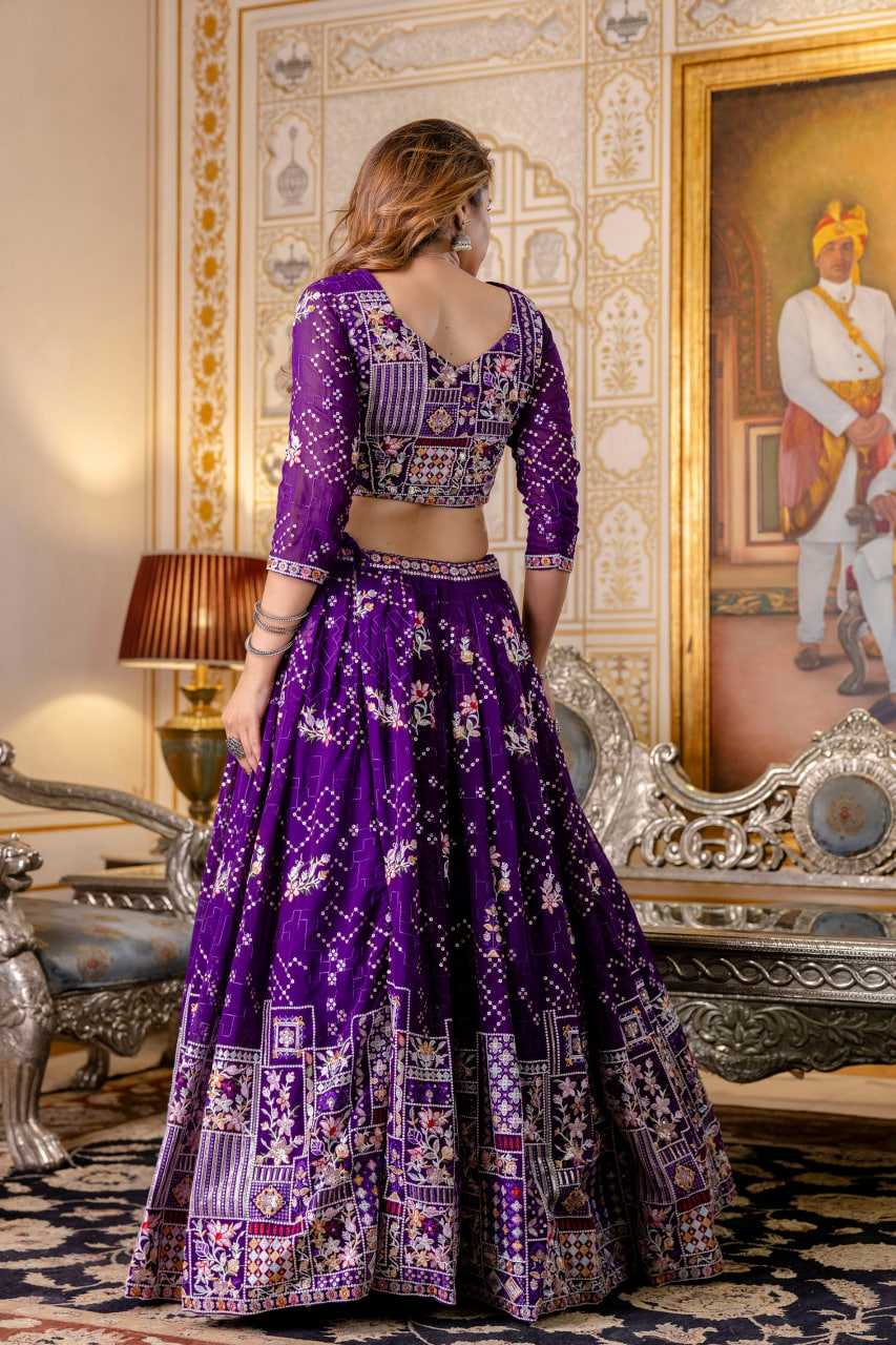 Ynf Georgette RIN228 375 Lehengas Wholesale Traditional Lehenga Embroidered Lehenga Georgette Lehenga Manufacturer