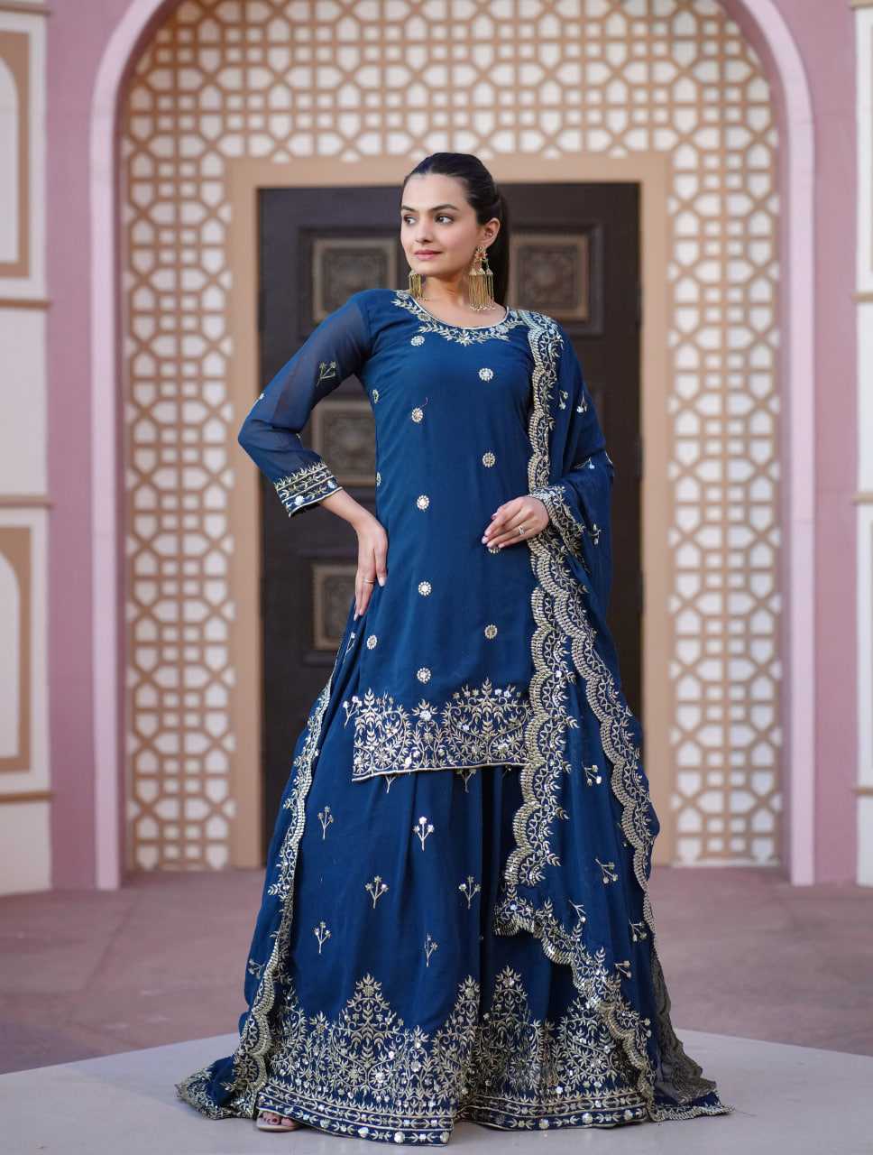 Ynf Georgette RIN232 30 Lehengas Wholesale Fancy Lehenga Traditional Lehenga Georgette Lehenga Manufacturer