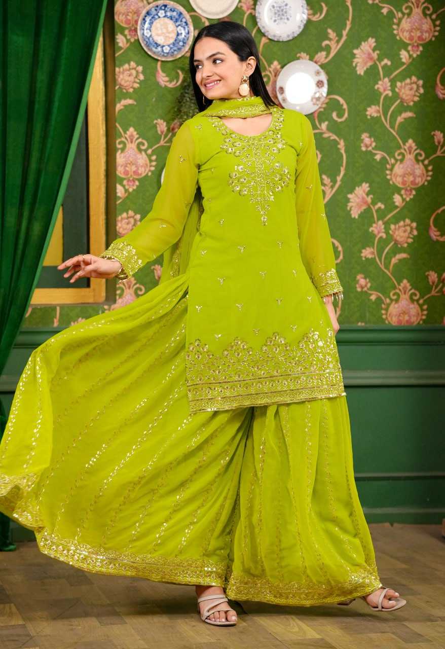 Ynf Georgette RIN232 49 Suits & Dresses Wedding Collections Festive Collections Wholesale Sharara Salwar Suits Designer Suits Embroidered Suits Manufacturer