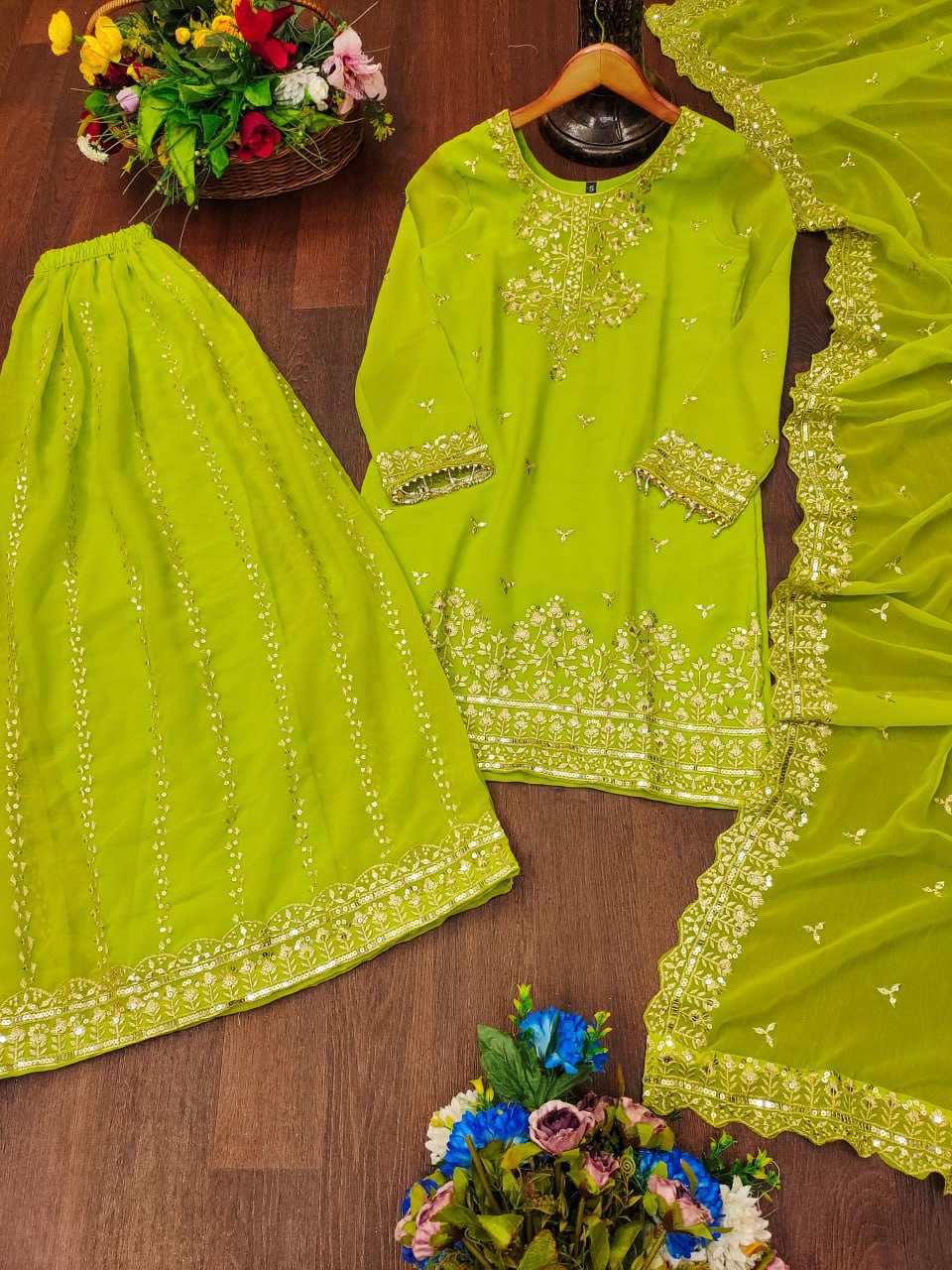 Ynf Georgette RIN232 49 Suits & Dresses Wedding Collections Festive Collections Wholesale Sharara Salwar Suits Designer Suits Embroidered Suits Manufacturer