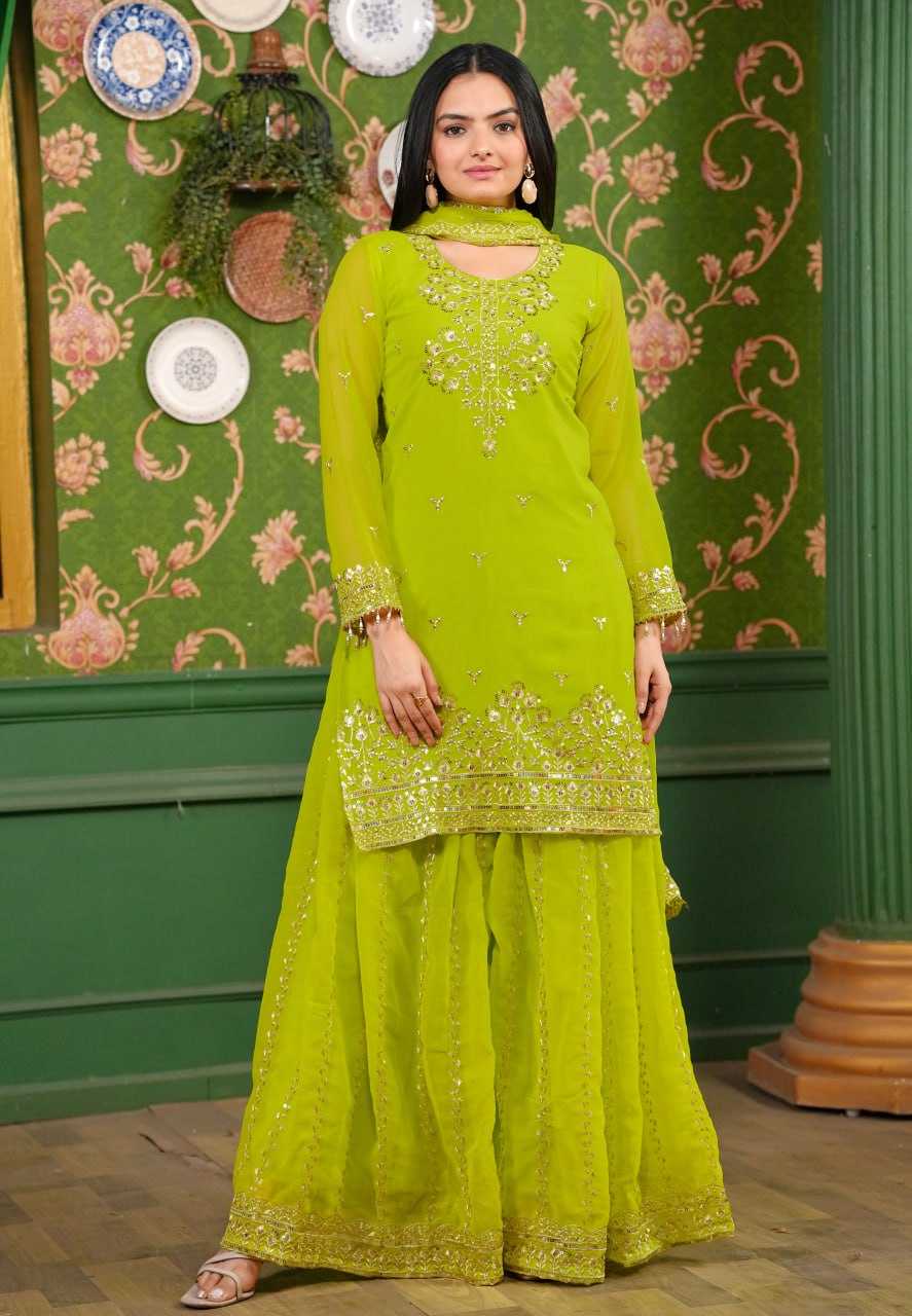 Ynf Georgette RIN232 49 Suits & Dresses Wedding Collections Festive Collections Wholesale Sharara Salwar Suits Designer Suits Embroidered Suits Manufacturer
