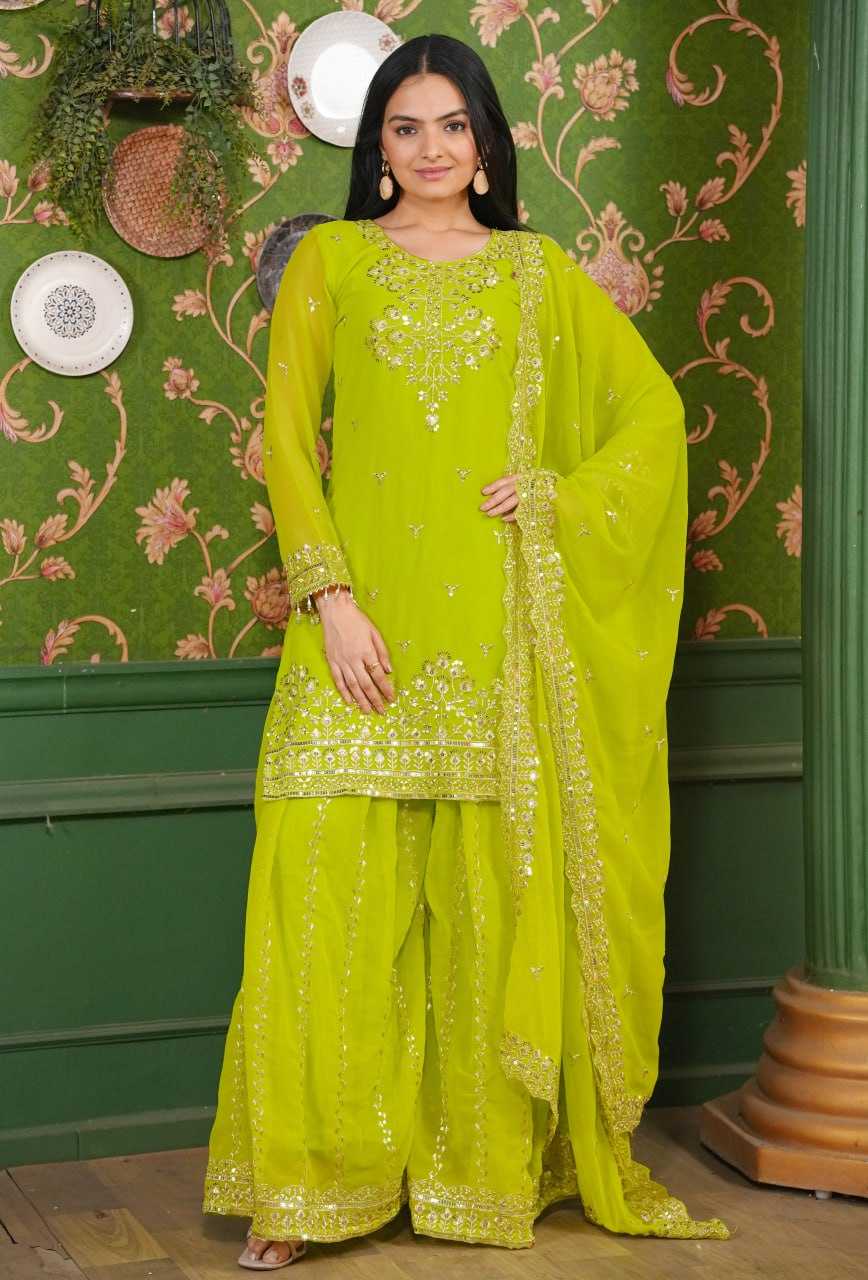 Ynf Georgette RIN232 49 Suits & Dresses Wedding Collections Festive Collections Wholesale Sharara Salwar Suits Designer Suits Embroidered Suits Manufacturer