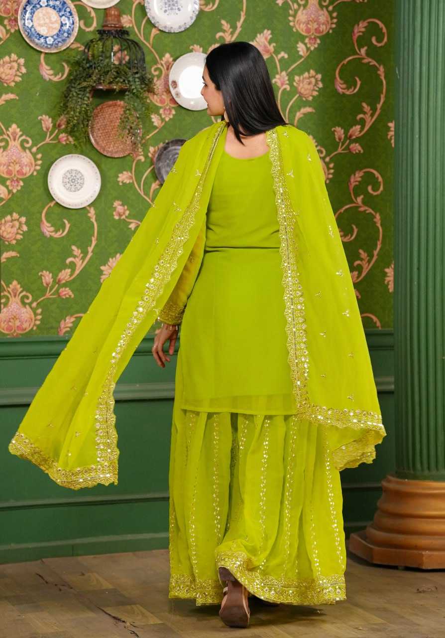 Ynf Georgette RIN232 49 Suits & Dresses Wedding Collections Festive Collections Wholesale Sharara Salwar Suits Designer Suits Embroidered Suits Manufacturer