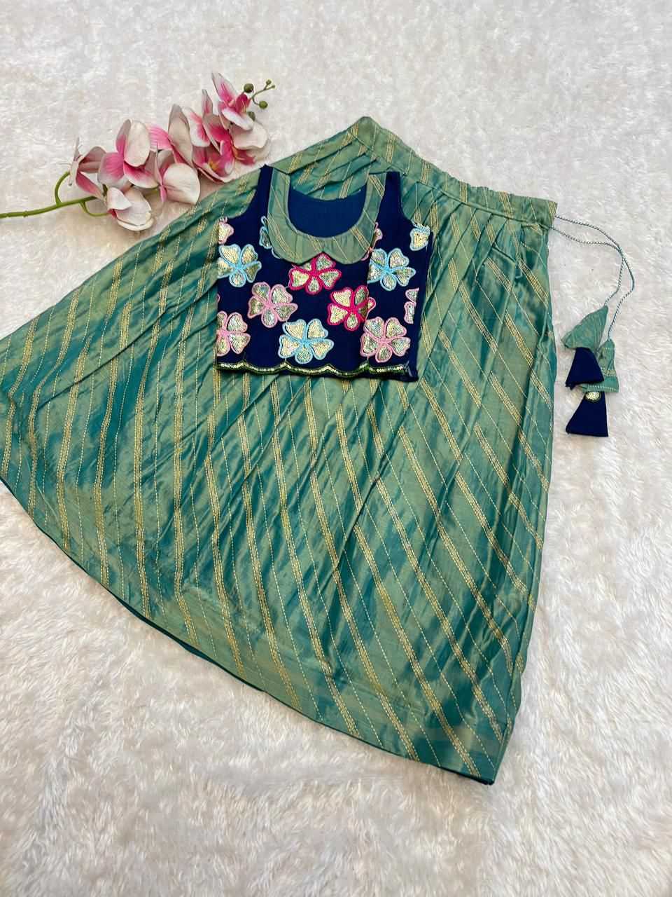 Ynf Georgette RIN235 Braso Kids Wear Wholesale Kids Lehenga Kids Lehenga Choli Baby Girl Lehenga Manufacturer