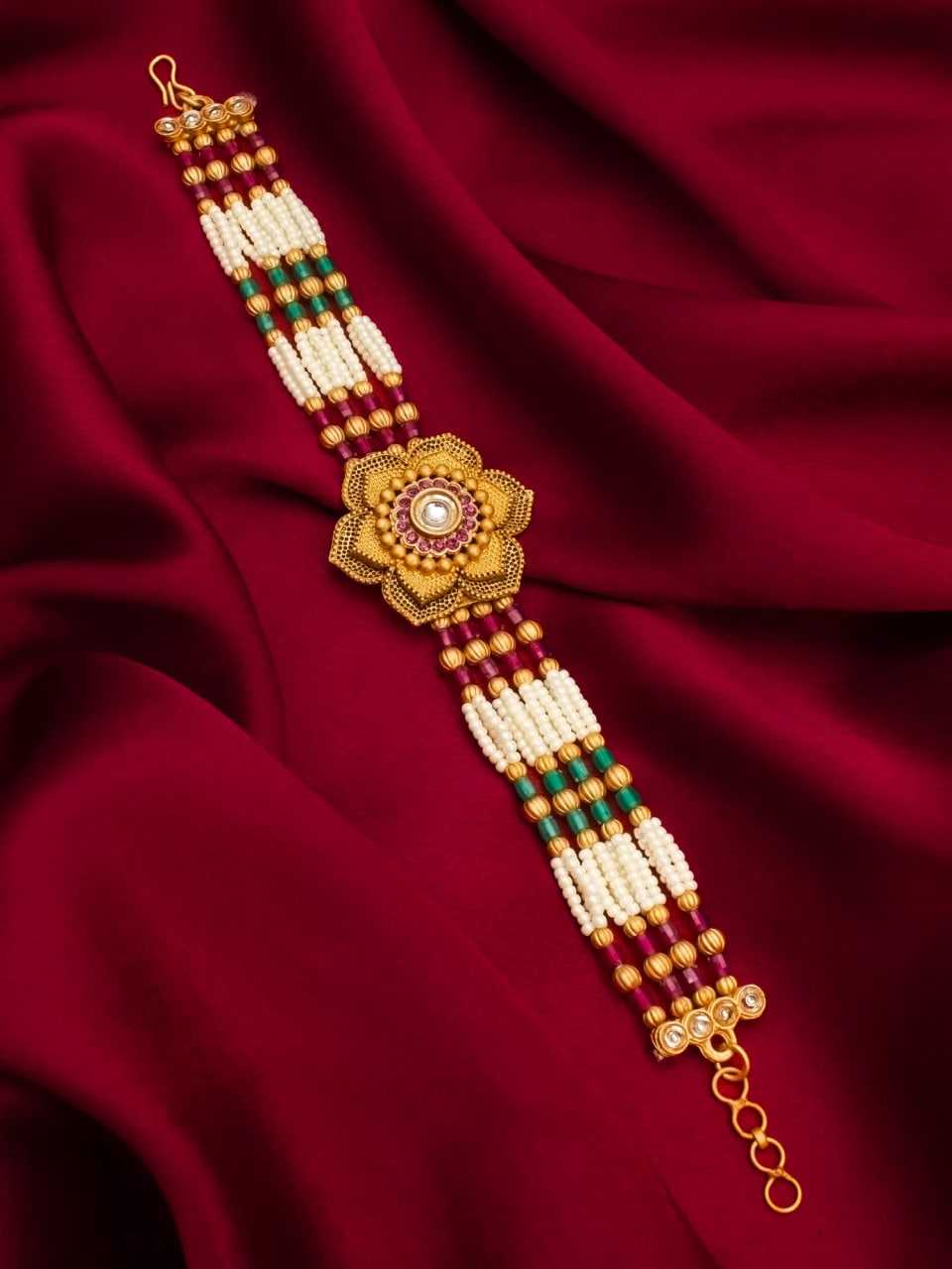 Ynf Gold Plated KESH105 BG2480 Womens Jewellery Wholesale Golden Bracelet Pearl Jewelry Gold Plated Jewelry Manufacturer