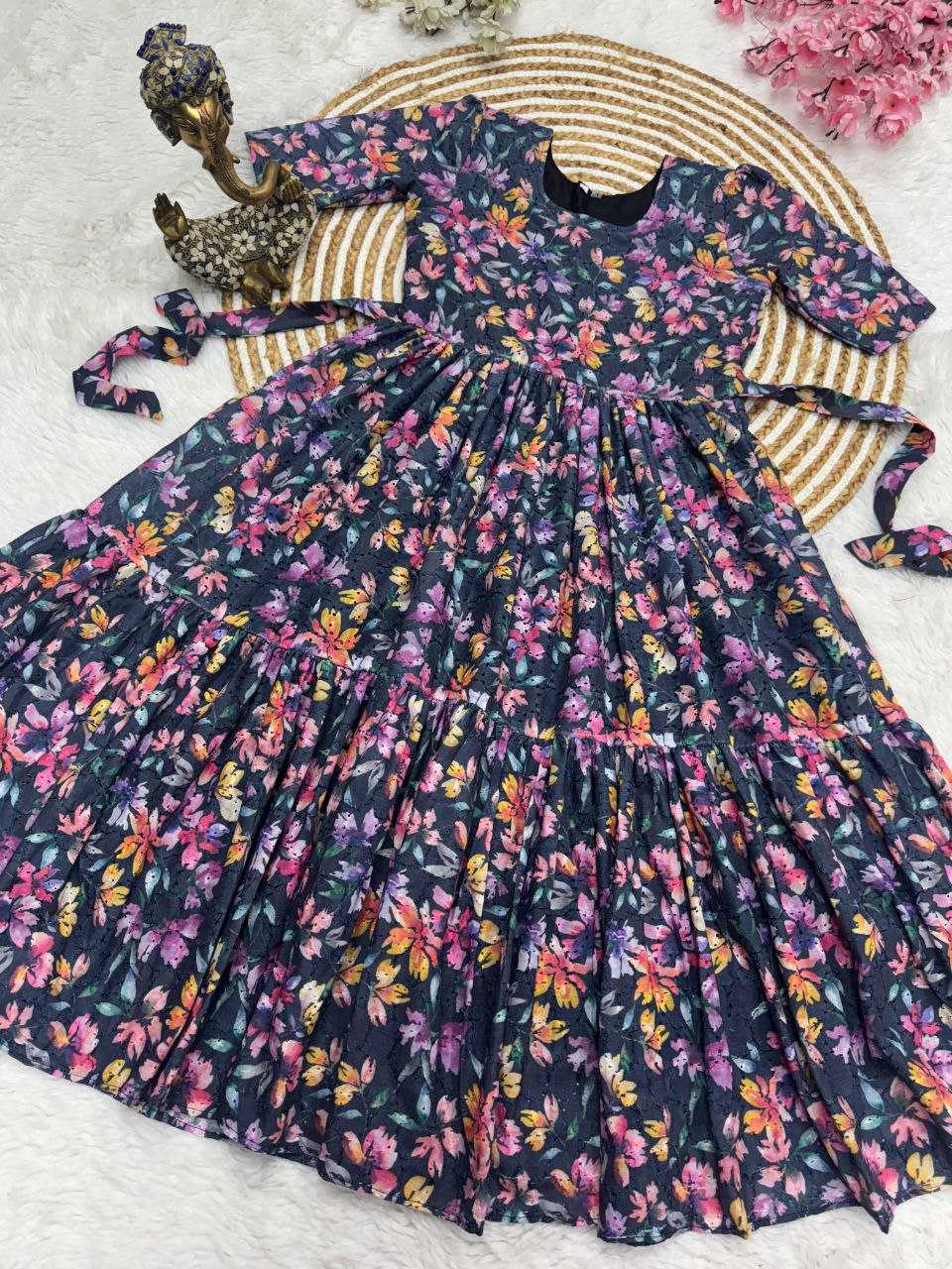 Ynf Hakoba RIN217 Hakuba Suits & Dresses Wedding Collections Festive Collections Wholesale Indo Western Dresses Printed Suits Maxi Dresses Manufacturer