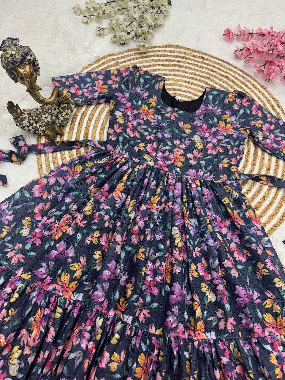 Ynf Hakoba RIN217 Hakuba Suits & Dresses Wedding Collections Festive Collections Wholesale Indo Western Dresses Printed Suits Maxi Dresses Manufacturer