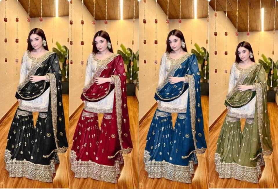 Ynf Heavy Chinnon Silk KESH512 1667 Suits & Dresses Wholesale Ladies Suits Sharara Salwar Suits Embroidery Suits Manufacturer