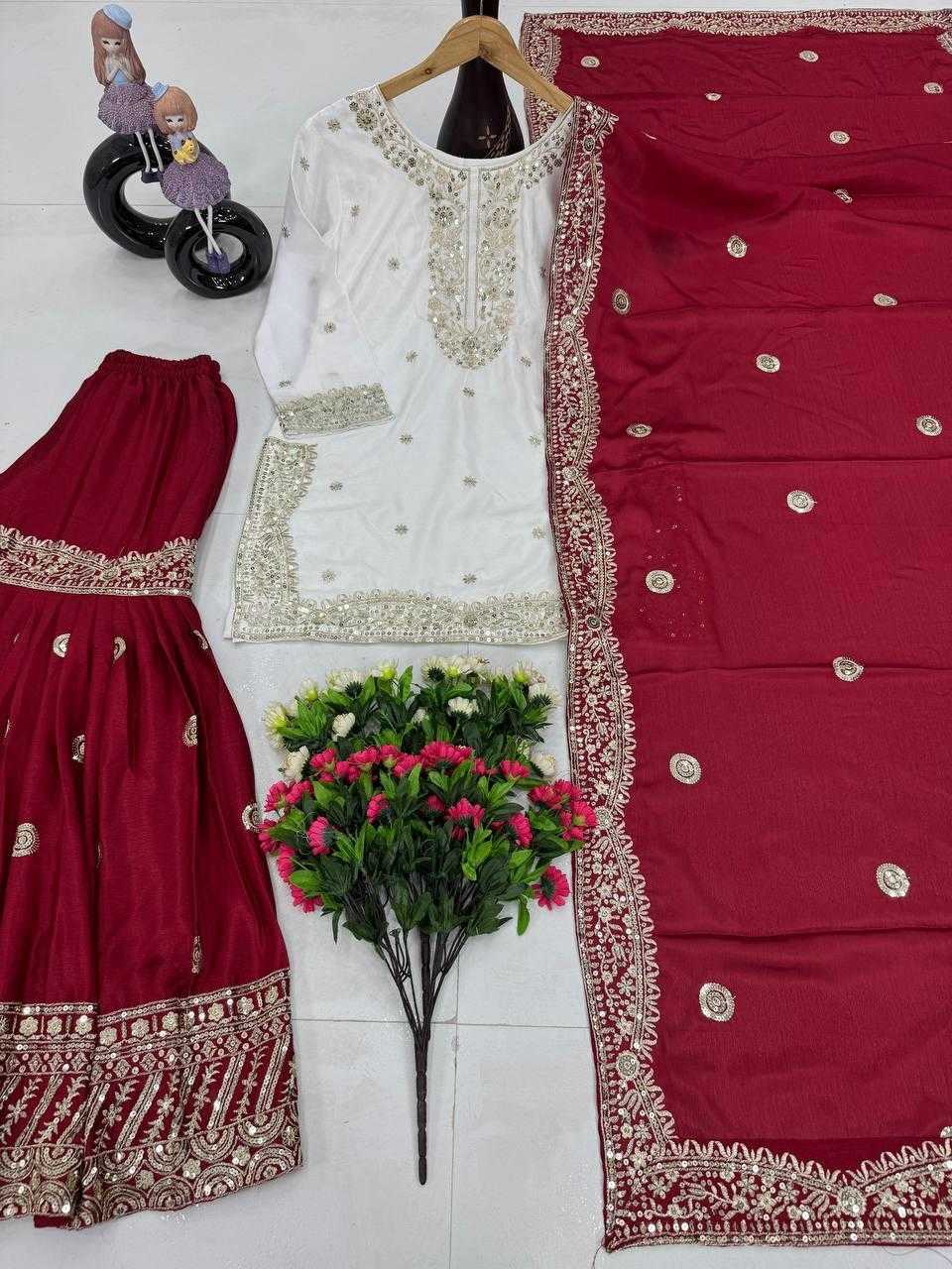 Ynf Heavy Chinnon Silk KESH512 1667 Suits & Dresses Wholesale Ladies Suits Sharara Salwar Suits Embroidery Suits Manufacturer