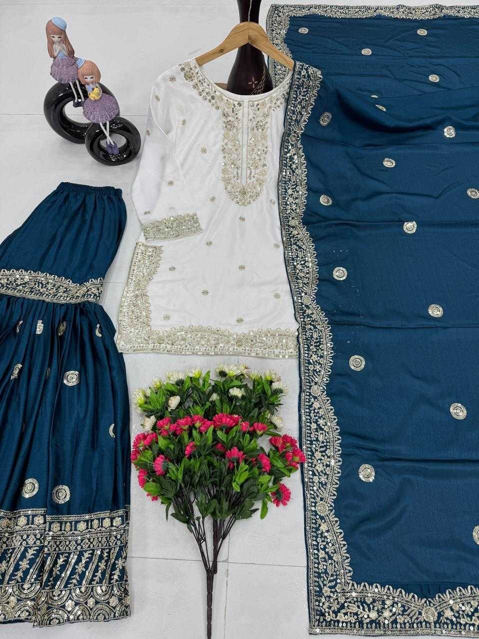 Ynf Heavy Chinnon Silk KESH512 1667 Suits & Dresses Wholesale Ladies Suits Sharara Salwar Suits Embroidery Suits Manufacturer
