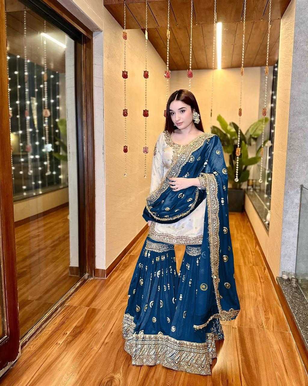Ynf Heavy Chinnon Silk KESH512 1667 Suits & Dresses Wholesale Ladies Suits Sharara Salwar Suits Embroidery Suits Manufacturer