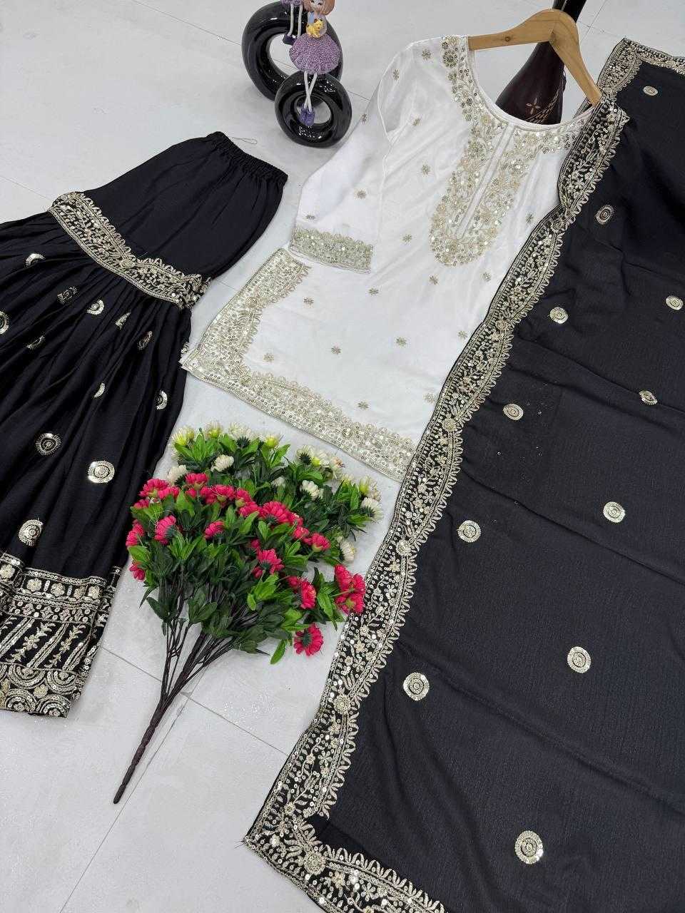 Ynf Heavy Chinnon Silk KESH512 1667 Suits & Dresses Wholesale Ladies Suits Sharara Salwar Suits Embroidery Suits Manufacturer