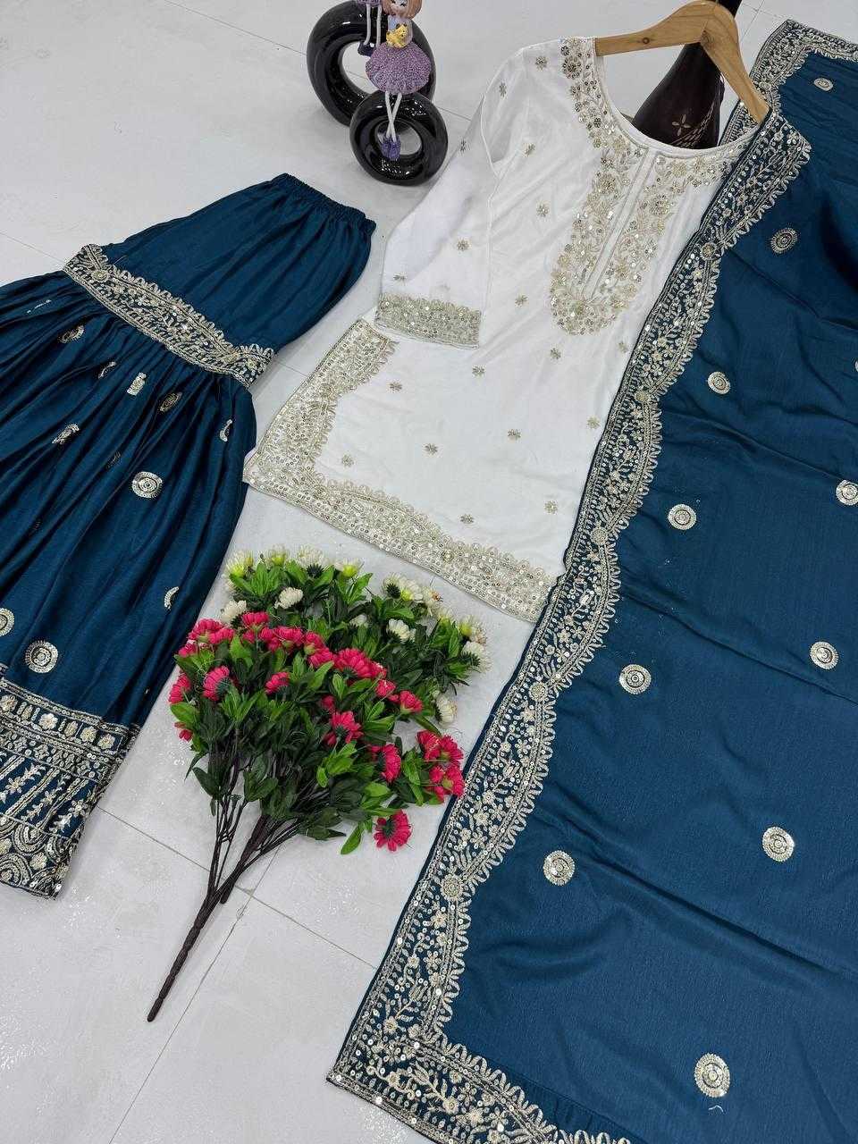 Ynf Heavy Chinnon Silk KESH512 1667 Suits & Dresses Wholesale Ladies Suits Sharara Salwar Suits Embroidery Suits Manufacturer
