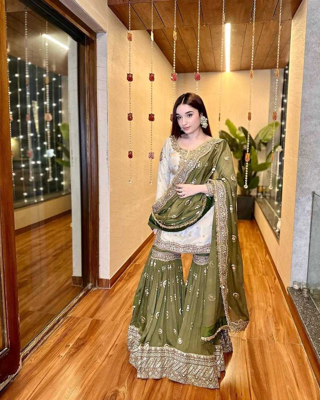 Ynf Heavy Chinnon Silk KESH512 1667 Suits & Dresses Wholesale Ladies Suits Sharara Salwar Suits Embroidery Suits Manufacturer
