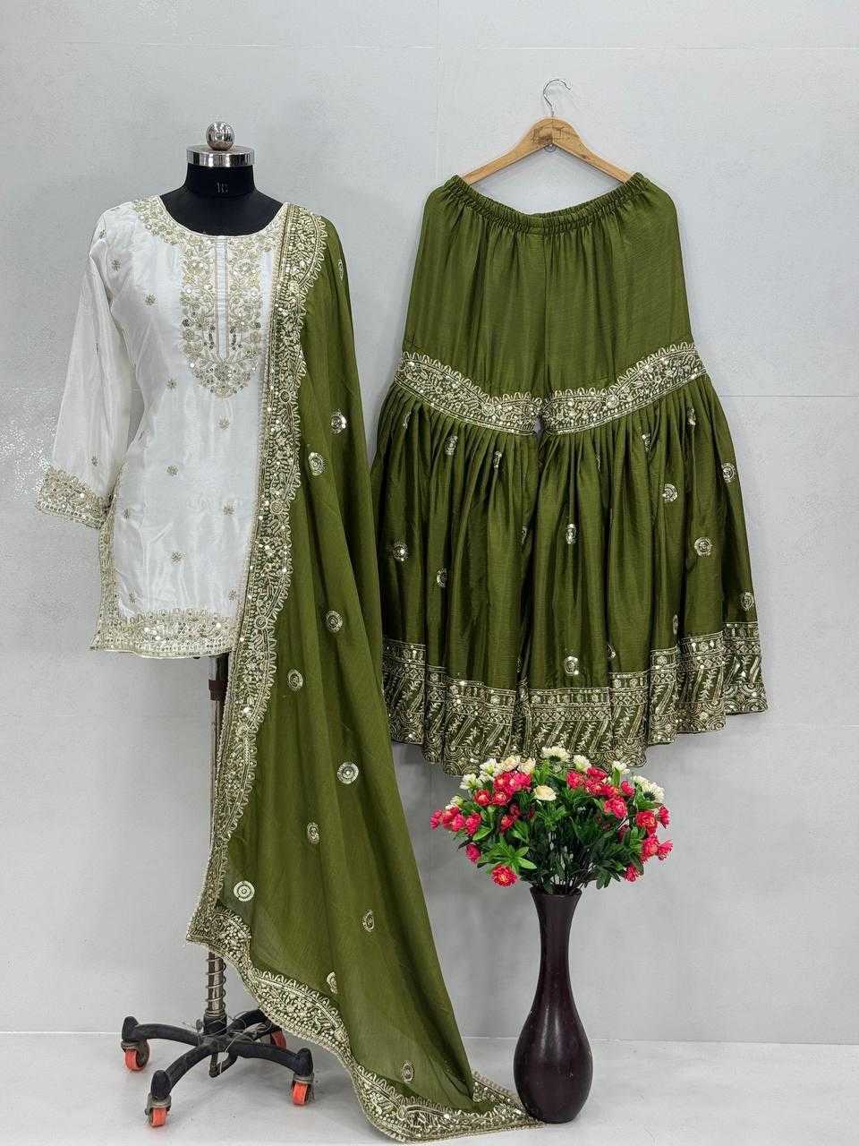 Ynf Heavy Chinnon Silk KESH512 1667 Suits & Dresses Wholesale Ladies Suits Sharara Salwar Suits Embroidery Suits Manufacturer