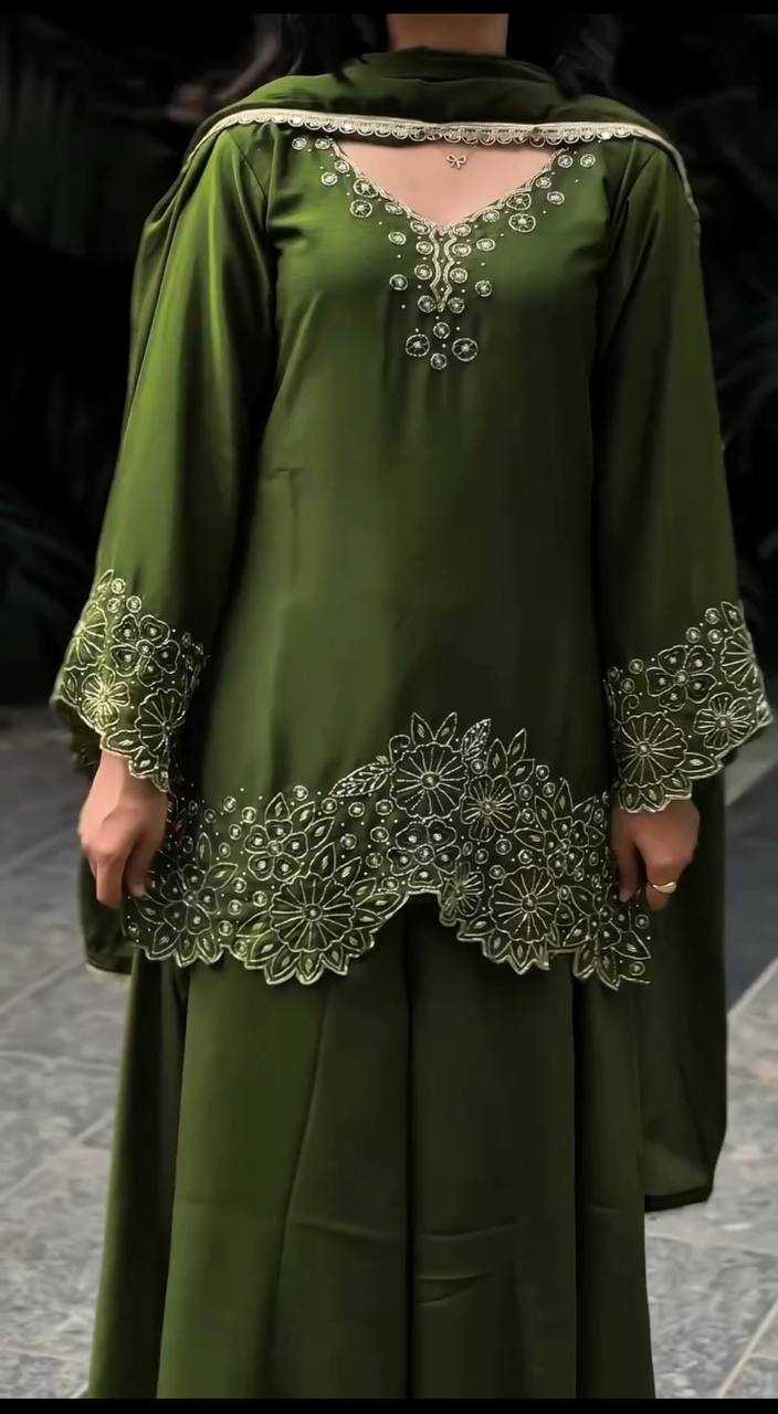 Ynf Heavy Chinnon Silk KESH523 281 Suits & Dresses Wedding Collections Festive Collections Wholesale Embroidery Suits Ladies Silk Suit Designer Suits Manufacturer