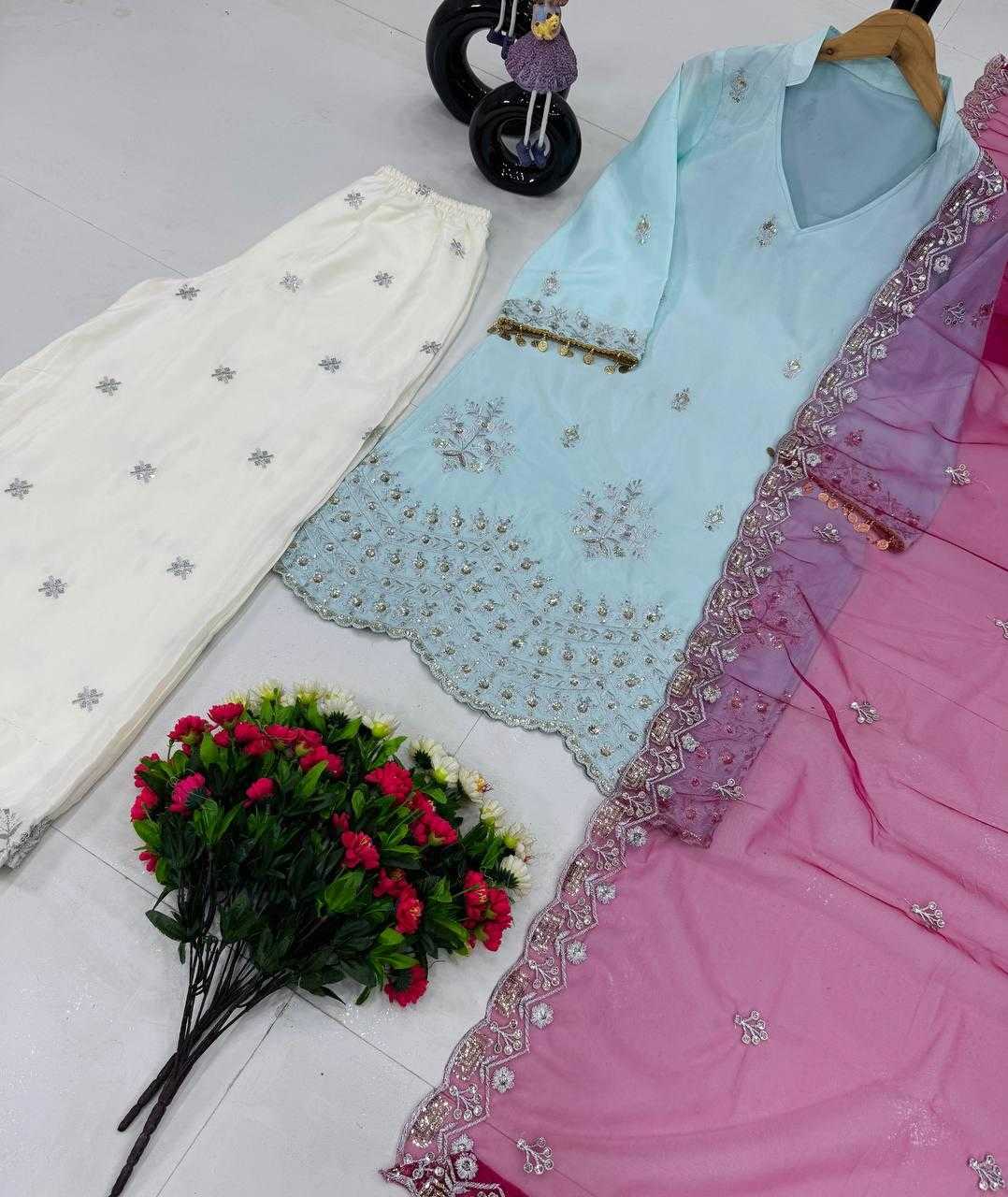 Ynf Heavy Crepe KESH512 1675 Suits & Dresses Wholesale Ladies Suits Palazzo Suit Embroidered Suits Manufacturer