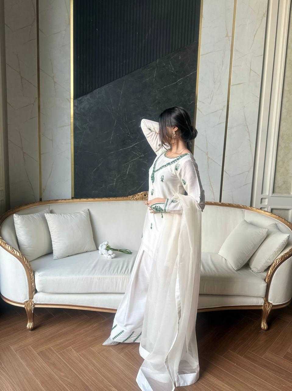 Ynf Heavy Crepe KESH512 1690 Suits & Dresses Wholesale Ladies Suits Embroidery Suits Palazzo Suit Manufacturer