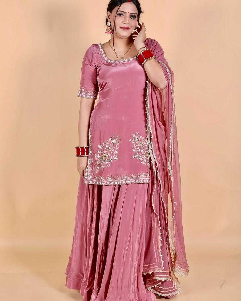 Ynf Heavy Crepe KESH512 1692 Suits & Dresses Wholesale Ladies Suits Sharara Salwar Suits Embroidery Suits Manufacturer