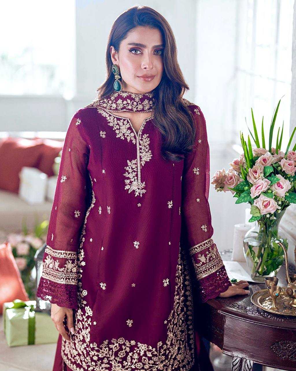 Ynf Heavy Crepe KESH512 1698 Suits & Dresses Islamic Clothing Festive Collections Wholesale Pakistani Suits Embroidery Suits Palazzo Suit Manufacturer