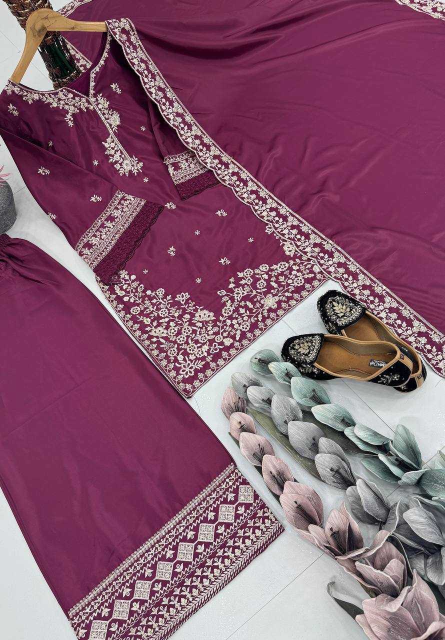Ynf Heavy Crepe KESH512 1698 Suits & Dresses Islamic Clothing Festive Collections Wholesale Pakistani Suits Embroidery Suits Palazzo Suit Manufacturer
