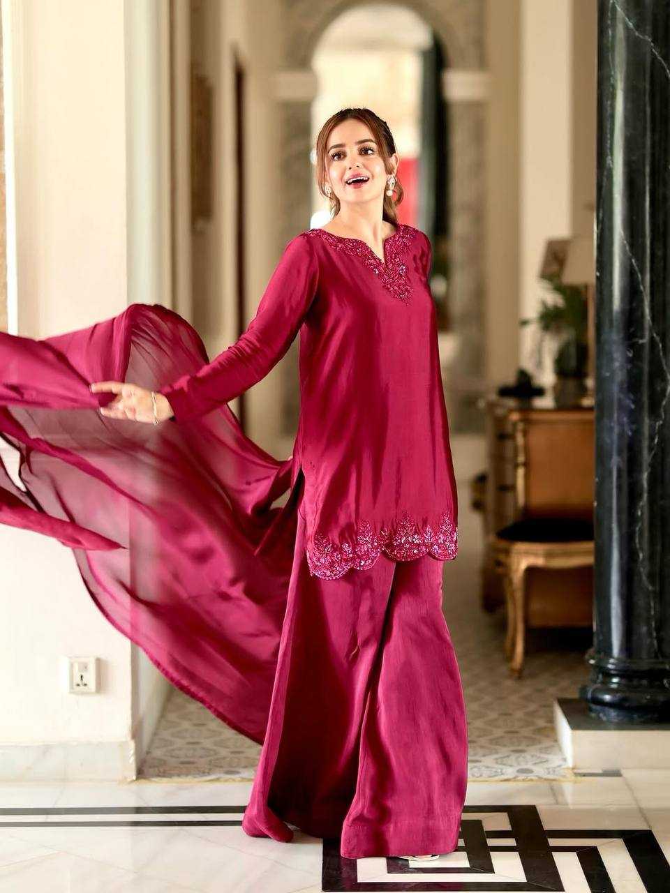 Ynf Heavy Crepe KESH523 283 Suits & Dresses Wedding Collections Festive Collections Wholesale Sharara Salwar Suits Embroidery Suits Designer Suits Manufacturer