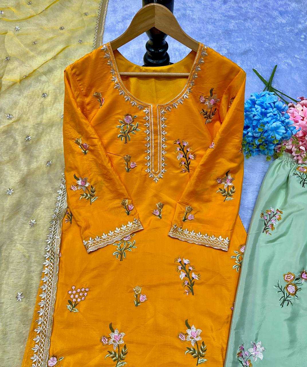 Ynf Heavy Crepe KESH523 287 Suits & Dresses Wedding Collections Festive Collections Wholesale Embroidery Suits Designer Suits Wedding Outfits Manufacturer