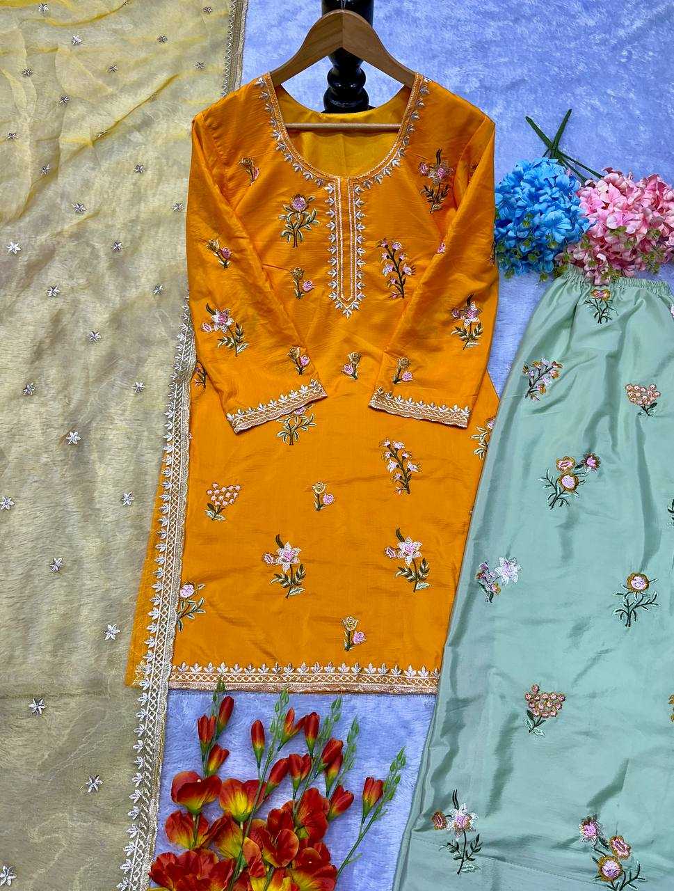 Ynf Heavy Crepe KESH523 287 Suits & Dresses Wedding Collections Festive Collections Wholesale Embroidery Suits Designer Suits Wedding Outfits Manufacturer
