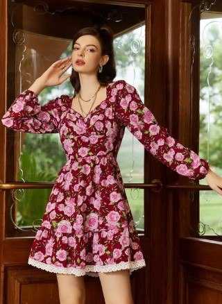 Ynf Heavy Crepe KESH559 417 Suits & Dresses Western Wears Festive Collections Wholesale Party Wear Dresses Midi Dresses Printed Dresses Manufacturer