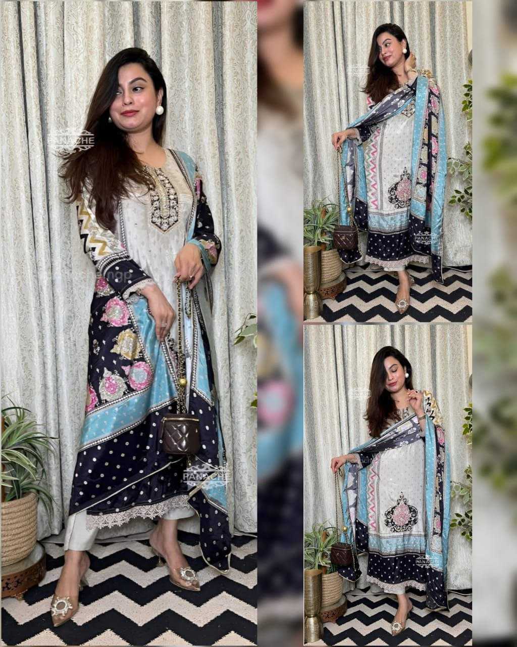 Ynf Heavy Maslin Cotton KESH536 Cotton Collection Suits & Dresses Wholesale Printed Suits Cotton Suits White Salwar Suit Manufacturer
