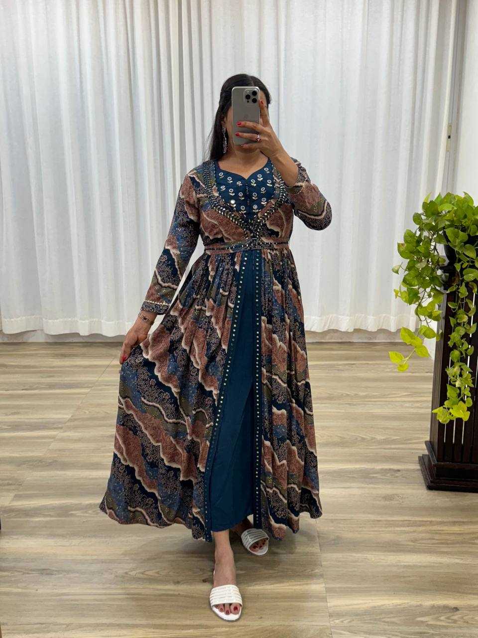 Ynf Heavy Rayon KESH513 434 Gowns Wholesale Fancy Gowns Embroidery Gowns Designer Gowns Manufacturer