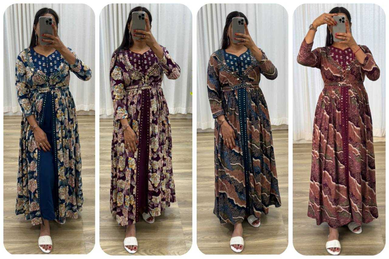 Ynf Heavy Rayon KESH513 434 Gowns Wholesale Fancy Gowns Embroidery Gowns Designer Gowns Manufacturer