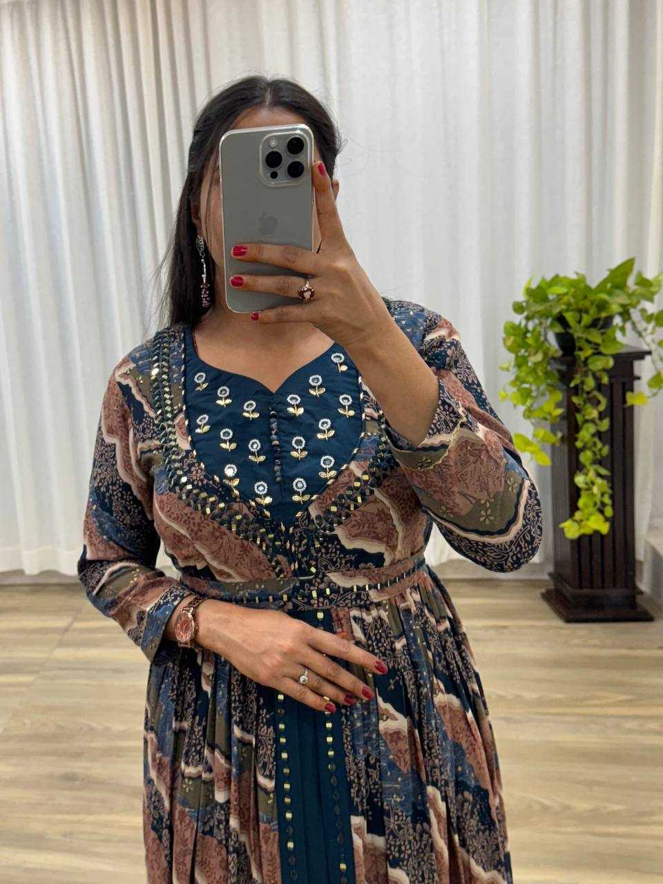 Ynf Heavy Rayon KESH513 434 Gowns Wholesale Fancy Gowns Embroidery Gowns Designer Gowns Manufacturer