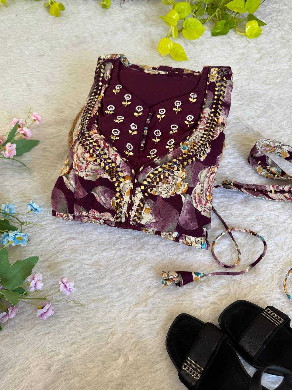 Ynf Heavy Rayon KESH513 435 Gowns Wholesale Fancy Gowns Embroidery Gowns Designer Gowns Manufacturer