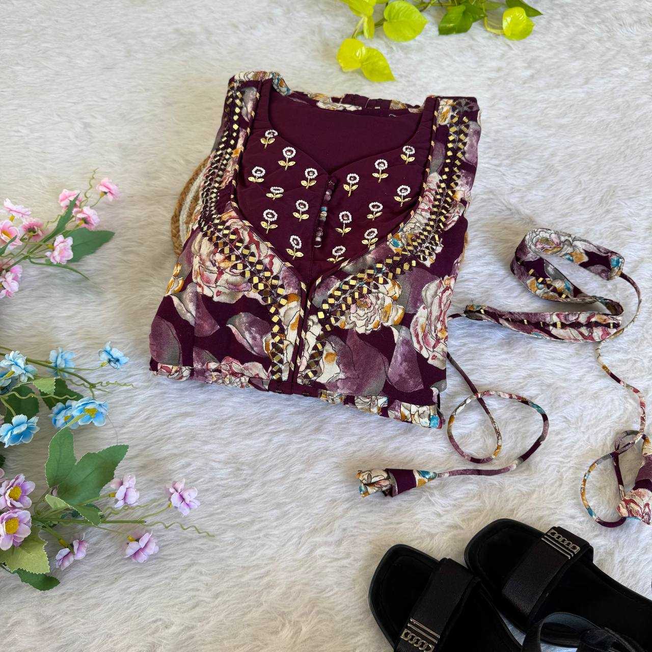 Ynf Heavy Rayon KESH513 435 Gowns Wholesale Fancy Gowns Embroidery Gowns Designer Gowns Manufacturer