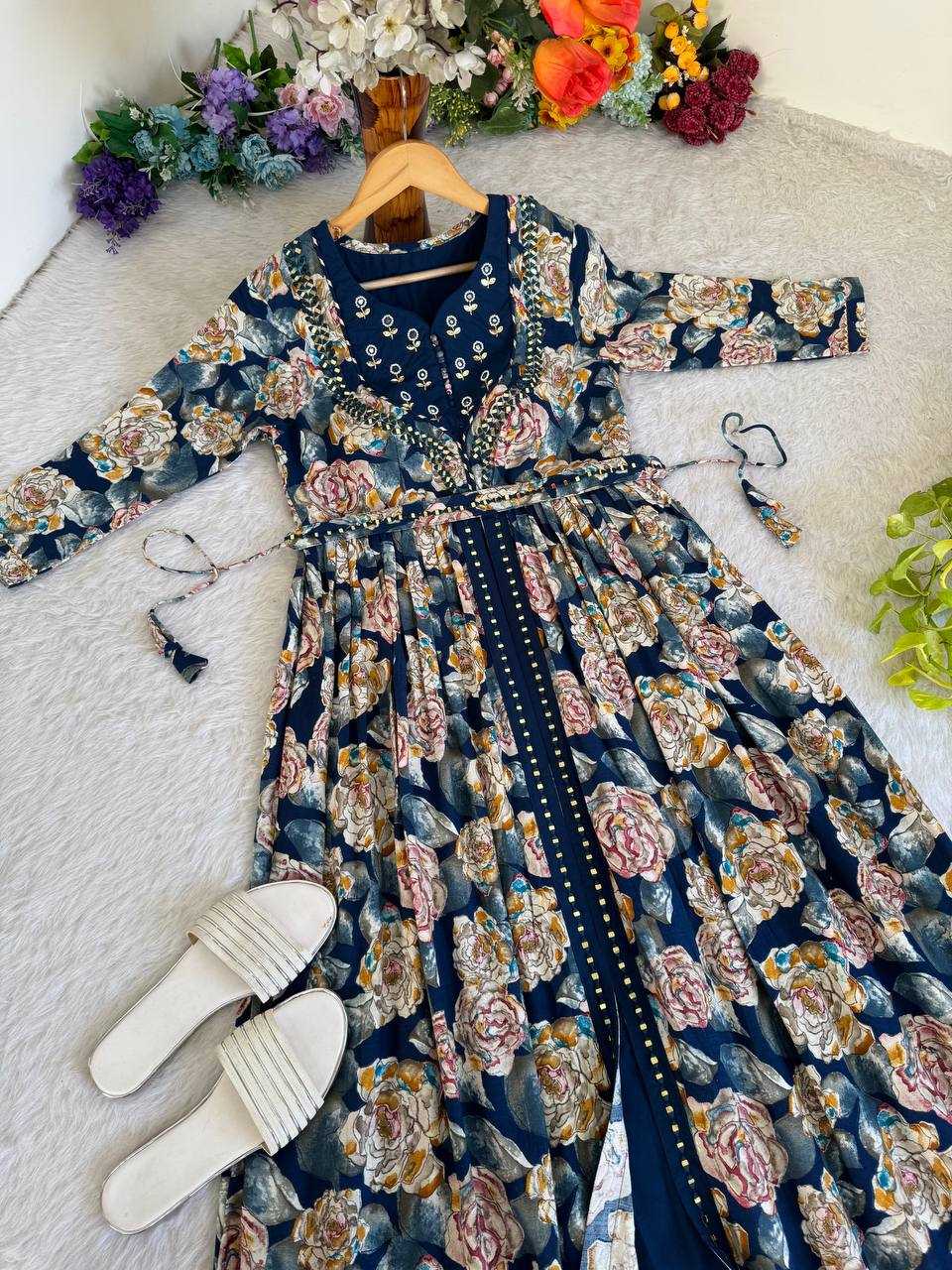 Ynf Heavy Rayon KESH513 437 Gowns Wholesale Fancy Gowns Embroidery Gowns Designer Gowns Manufacturer