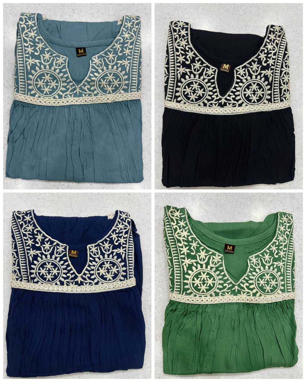 Ynf Heavy Rayon RIN125 Tunic Nx Western Wears Wholesale Ladies Shorts Manufacturer