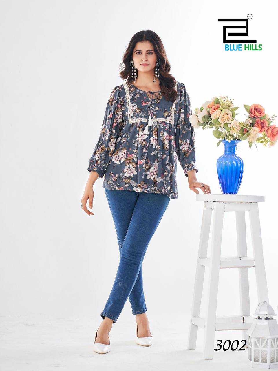 Ynf Heavy Rayon RIN125 Urvashi Western Wears Wholesale Tops Manufacturer