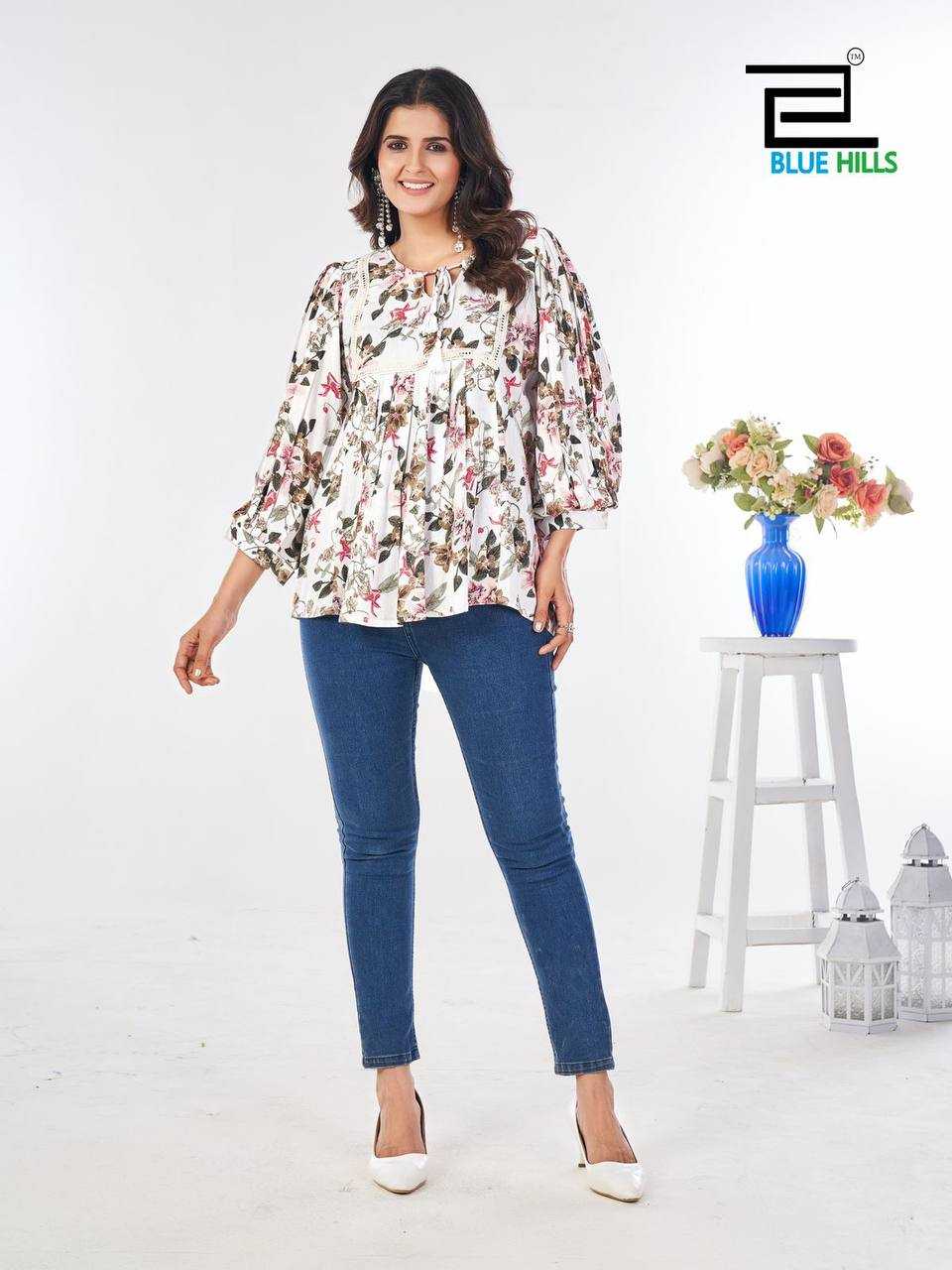 Ynf Heavy Rayon RIN125 Urvashi Western Wears Wholesale Tops Manufacturer