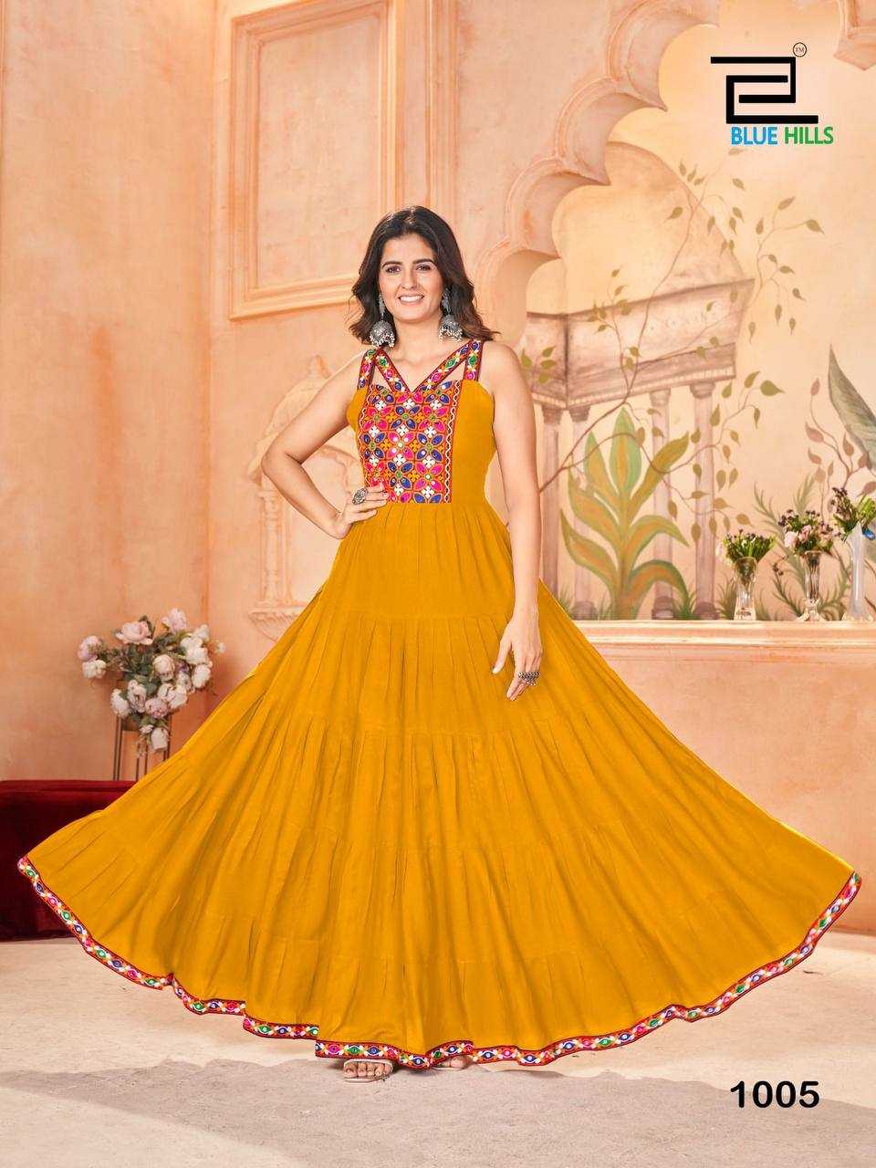 Ynf Heavy Rayon RIN125Ghumati Gowns Wholesale Embroidery Gowns Long Gowns Lace Gowns Manufacturer